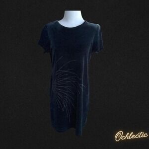 NAVY BLUE VINTAGE GOING OUT DRESS WITH SPARKLE DETAILS 🌀🪁